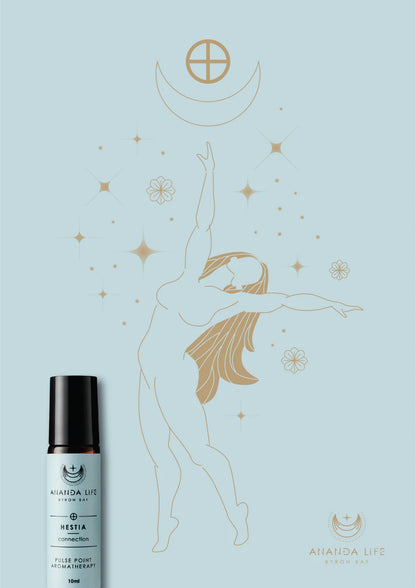 Ananda Life Hestia Spiritual Emotional Balance Pulse Point Aromatherapy Roller 10mL, Heart & Harmony