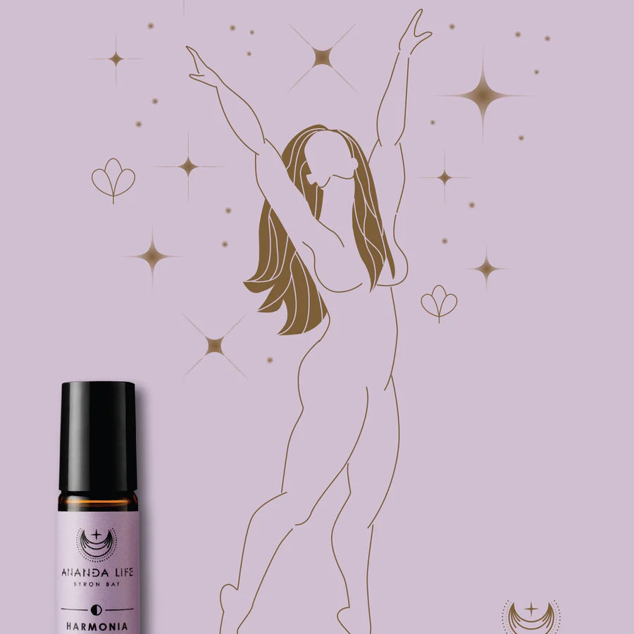 Ananda Life Harmonia Spiritual Deep Relaxation Pulse Point Aromatherapy Roller 10mL, Relax The Body & Mind