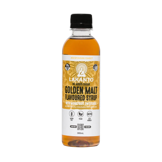 Lakanto Golden Malt Flavoured Syrup 300mL, With Monkfruit Sweetner