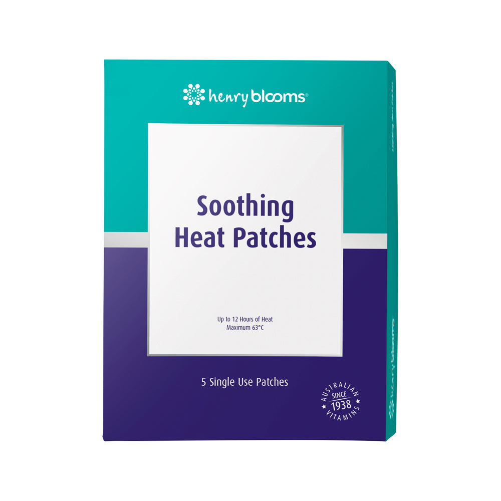 Henry Blooms Soothing Heat Patches 5 Pack, Temporarily Soothe Aches & Pains