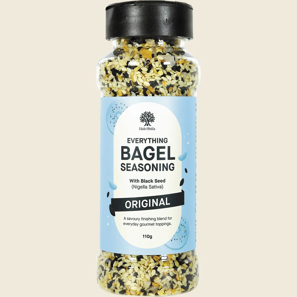 Hab Shifa Everything Bagel Seasoning Original Flavour 110g, With Black Seed