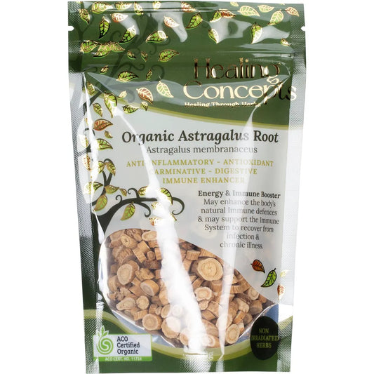 Healing Concepts Certified Organic Astragalus Root Tea 50g, Preventitive Of Chronic Immune Suppressing Illnesses