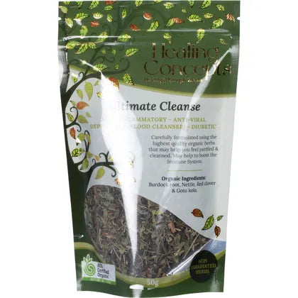 Healing Concepts Certified Organic Ultimate Cleanse Tea 50g, Feel Purified & Cleansed