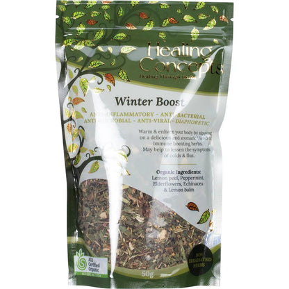 Healing Concepts Certified Organic Blend Winter Boost 50g, Soothe Winter Woes