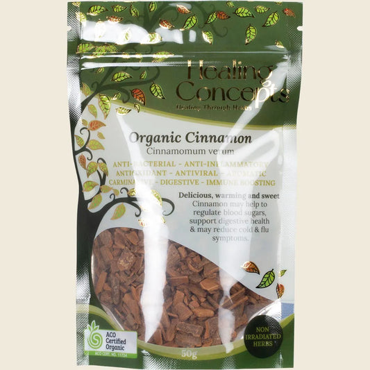 Healing Concepts Certified Organic Cinnamon Verum 50g, Delicious Warming & Sweet