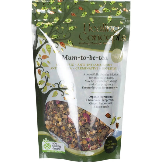 Healing Concepts Certified Organic Mum To Be Tea 40g, Beautifully Blended Infusion For Expecting Mums