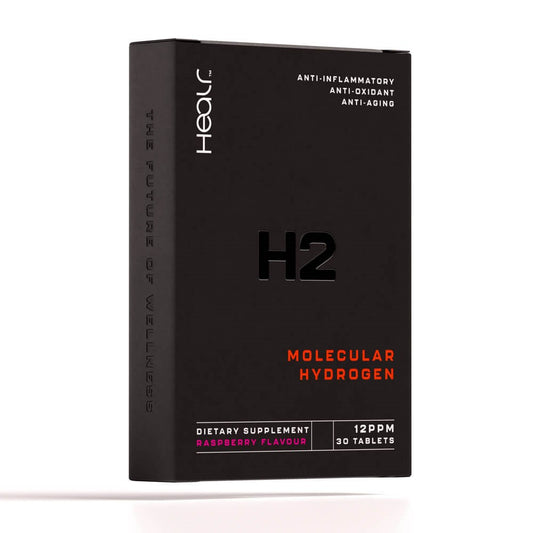 Healr H2 Hydrogen Water Tablets Raspberry 30 Pack, Molecular Hydrogen Hydration
