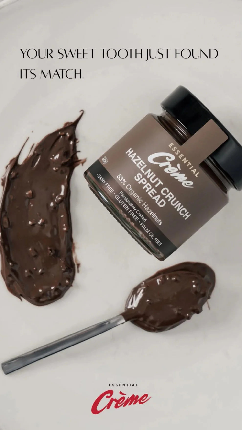 Essential Creme Hazelnut Crunch Spread 200g, Palm Oil Free