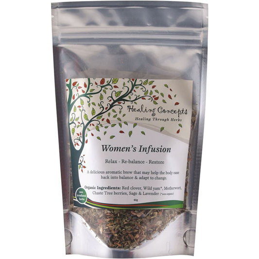 Healing Concepts Women's Infusion Tea 40g, Certified Organic