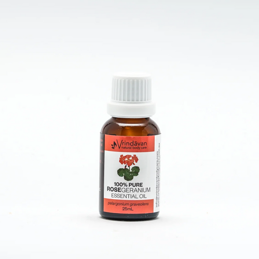 Vrindavan Essential Oil 100% Pure Rose Geranium, 25ml