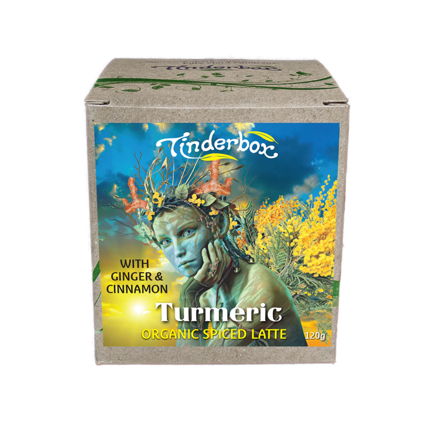Tinderbox Turmeric Organic Spiced Latte 120g, Calms Discomfort & Swelling