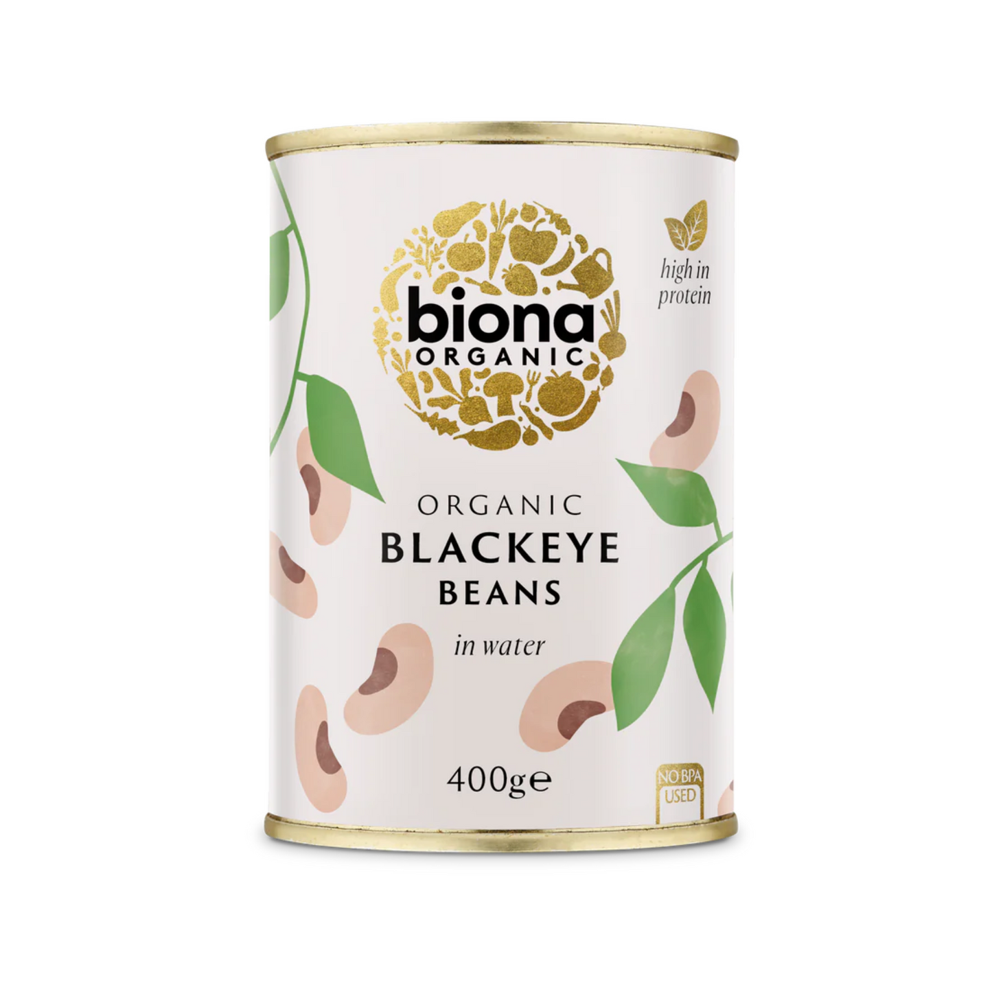Biona Organic Blackeye Beans In Water 400g