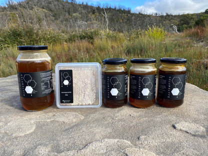 Bee Tempted Raw Mountain Honey 500g, Blood Wood