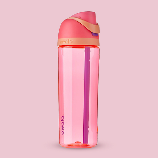 Owala FreeSip Tritan Water Bottle 25oz, Hyper Flamingo