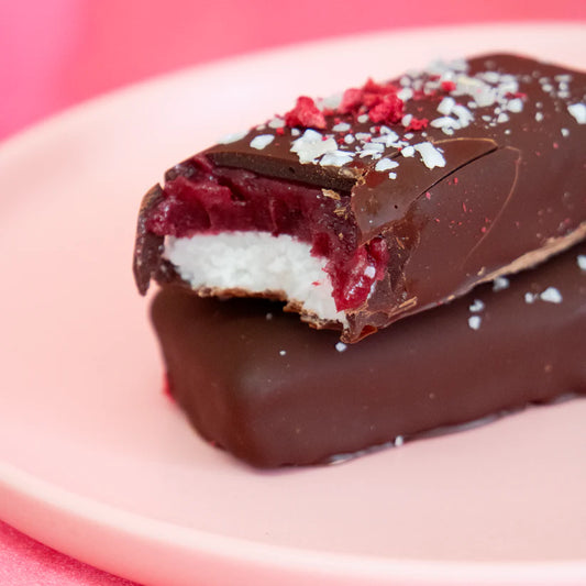 Crumble Charms Raspberry Ripe Bar 110g, With A Rich Coconut Base; Contains 2 Bars