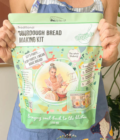 Sourdough Mumma Organic Sourdough Bread Making Kit Traditional 1.52kg, Complete Starter Bake Set