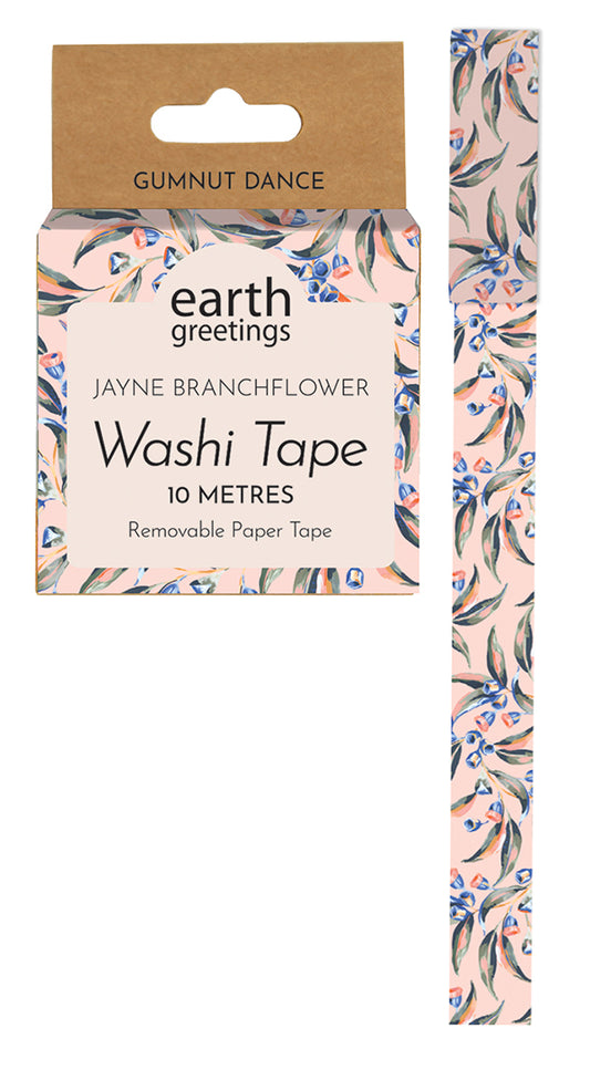 Earth Greetings Washi Tap, Gumnut Dance Design From The Jayne Branchflower Collection