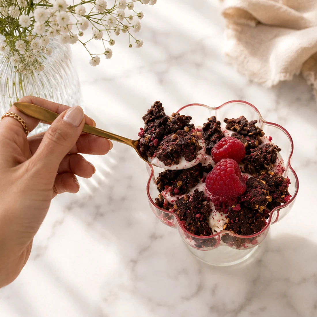 The Monday Food Co. Indulgence Gourmet Granola 300g, Brown Butter Dutch Cacao & Sea Salt