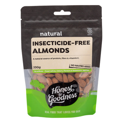 Honest To Goodness Almonds 200g or 500g, Insecticide Free