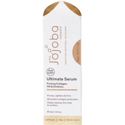 The Jojoba Company Ultimate Serum With Firming Collagen, HA & Ameliox 30mL, Stimulates Collagen