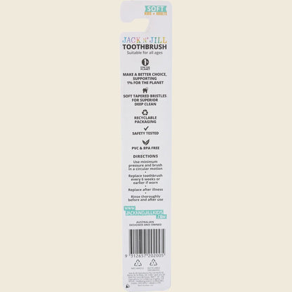 Jack N’ Jill Soft Toothbrush Kids & Adults, Please Choose Your Colour