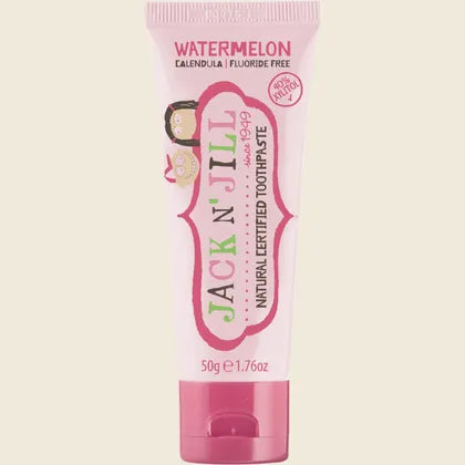 Jack N’ Jill Certified Organic Children’s Toothpaste Watermelon 50g, Natural Flavour Kids Love
