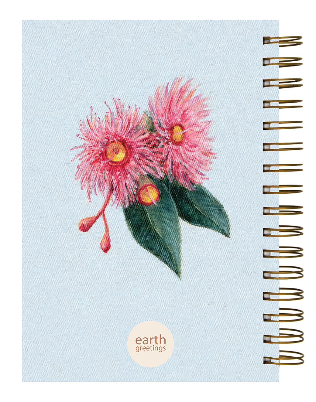 Earth Greetings Your Journal, 200 Lined Pages, Summer Gumflowers Design From The Vickie Liu Collection