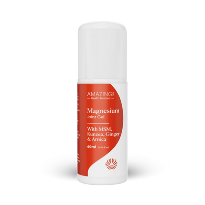 Amazing Oils Magnesium Joint Gel Roll-On 60mL, With MSM, Kunzea, Ginger & Arnica