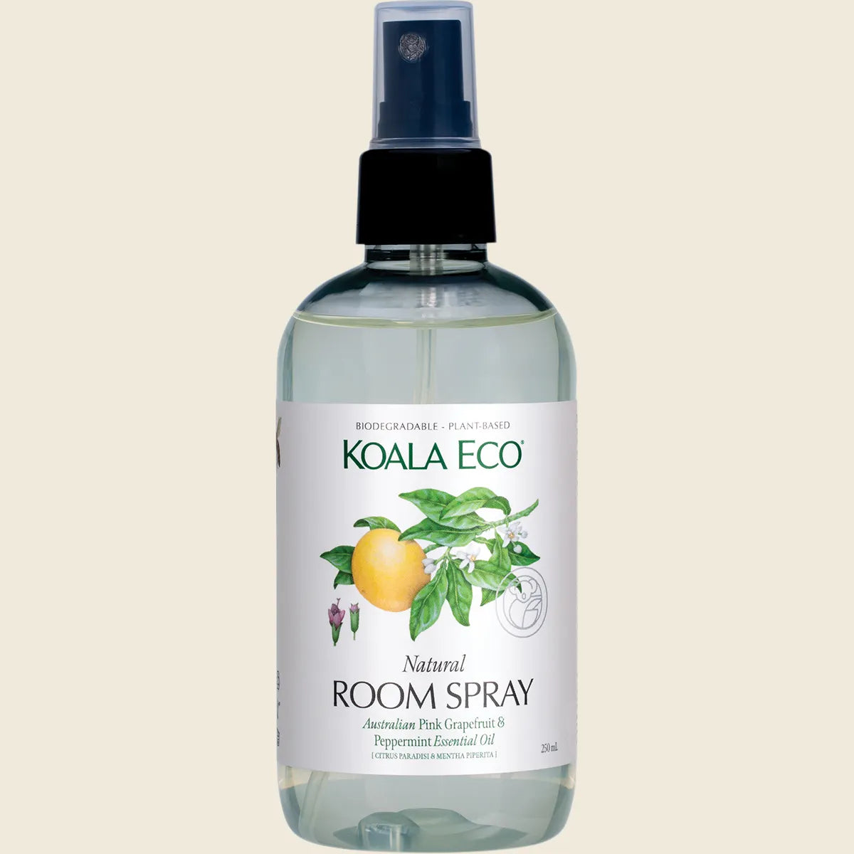 Koala Eco Natural Room Spray 250mL, Australian Pink Grapefruit & Peppermint Essential Oil