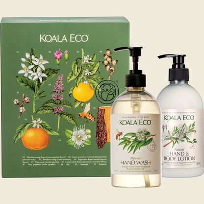 Koala Eco Gift Collection Hand Care 2Pack, Rosalina & Peppermint Essential Oil