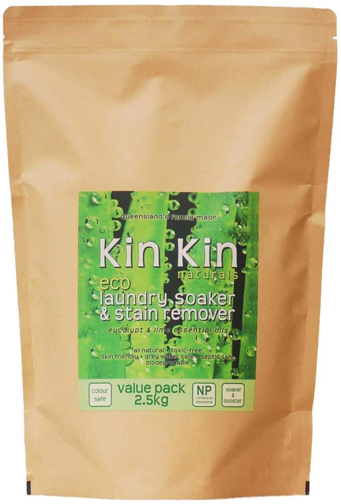 Kin Kin Naturals Eco Laundry Soaker & Stain Remover 1.2Kg Or 2.5Kg, Plant & Mineral Based