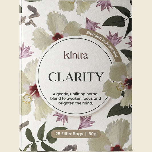 Kintra Herbal Tea Clarity 25 Tea Bags, Focus & Mental Brightness