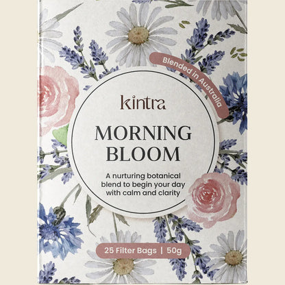 Kintra Herbal Tea Bags Morning Bloom 25pk, Radiant Daybreak Blend