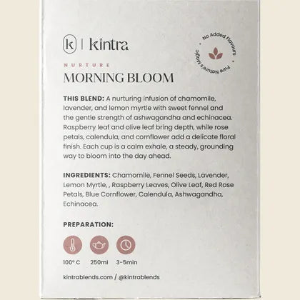 Kintra Herbal Tea Bags Morning Bloom 25pk, Radiant Daybreak Blend