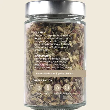 Kintra Loose Leaf Tea Clarity 40g, Focus & Mental Brightness