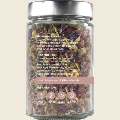 Kintra Loose Leaf Tea Morning Bloom 45g, Bright Botanical Awakening