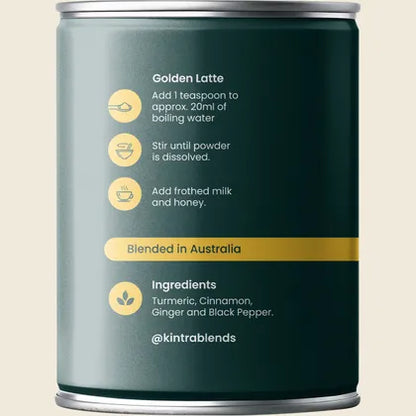 Kintra Turmeric Golden Blend 100g, Warming Anti-Inflammatory Latte Mix