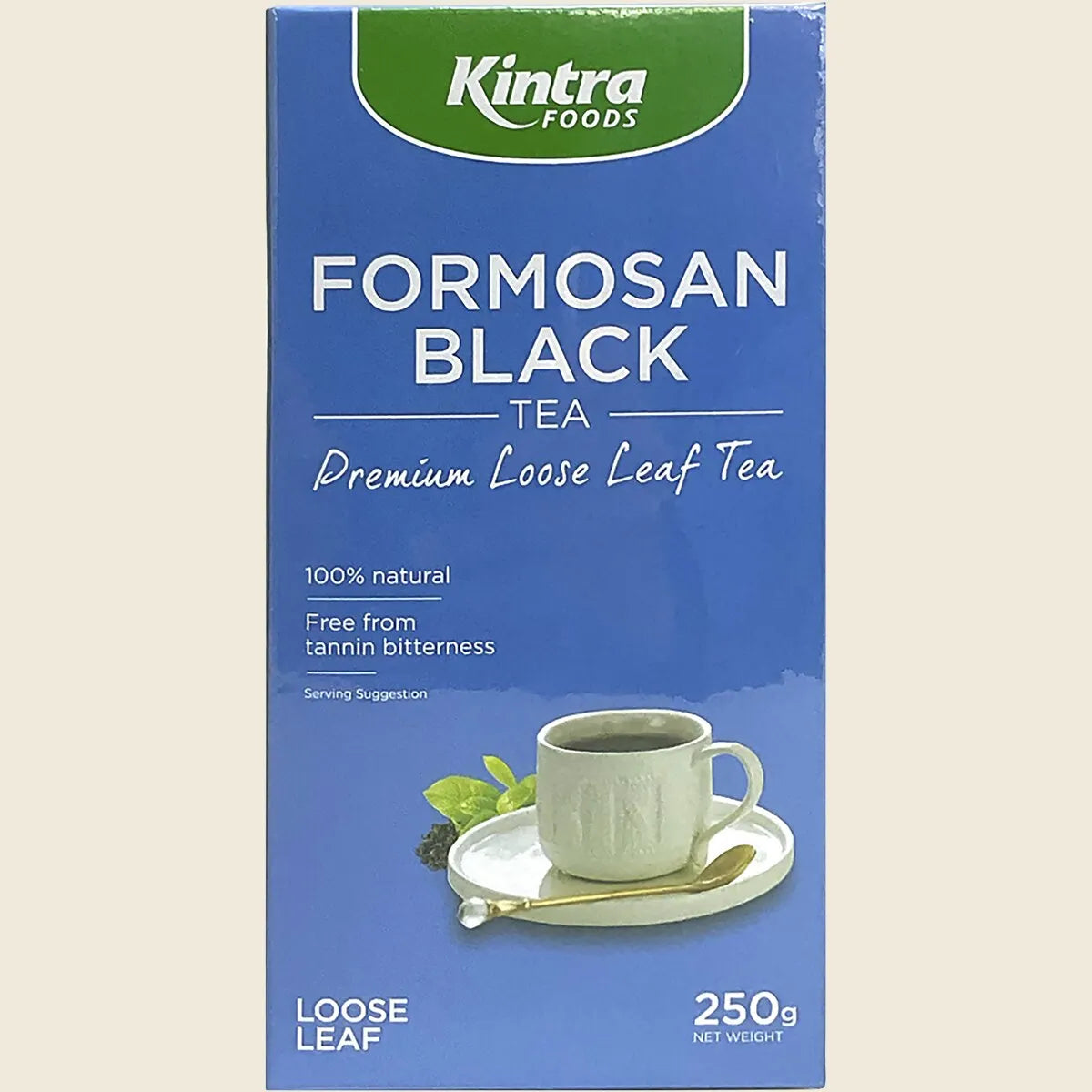 Kintra Formosan Black Tea Loose Leaf 250g, Smooth Organic Taiwanese Black Tea