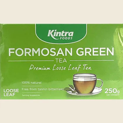 Kintra Formosan Green Tea Loose Leaf 250g, Smooth Organic Taiwanese Green Tea