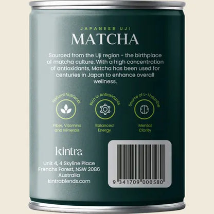 Kintra Matcha Japanese Uji 110g, Authentic Ceremonial Green Tea Powder