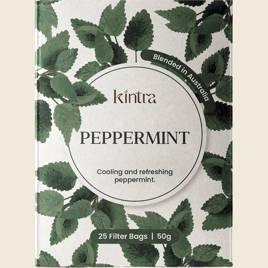 Kintra Herbal Tea Bags Peppermint 25pk, Pure Mint Refresh