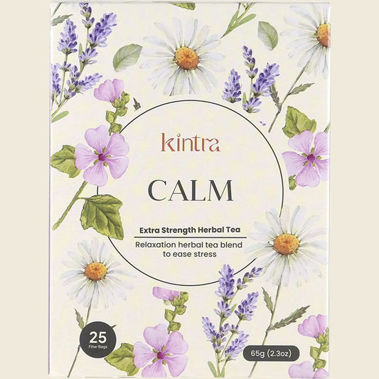 Kintra Herbal Tea Calm 25 Tea Bags, Soothing Relaxation Herbal Blend