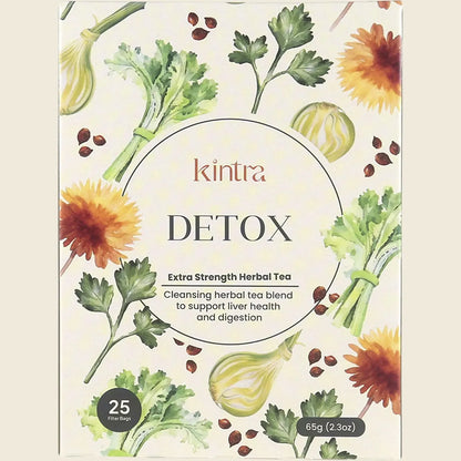 Kintra Herbal Tea Detox & Cleanse 25 Tea Bags, Daily Purifying Blend