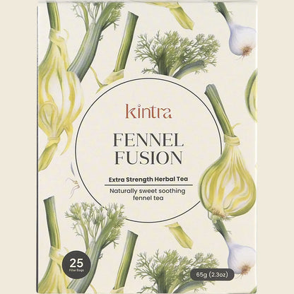 Kintra Herbal Tea Fennel Fusion 25 Tea Bags, Digestive Comfort Blend