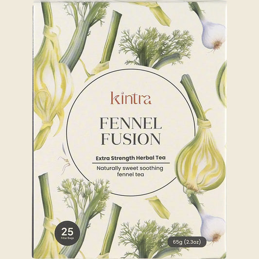 Kintra Herbal Tea Fennel Fusion 25 Tea Bags, Digestive Comfort Blend