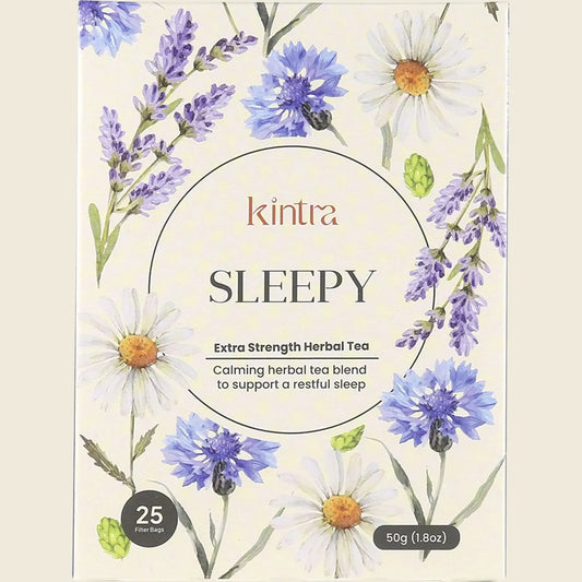 Kintra Herbal Tea Bags Sleepy 25pk, Nighttime Herbal Calm
