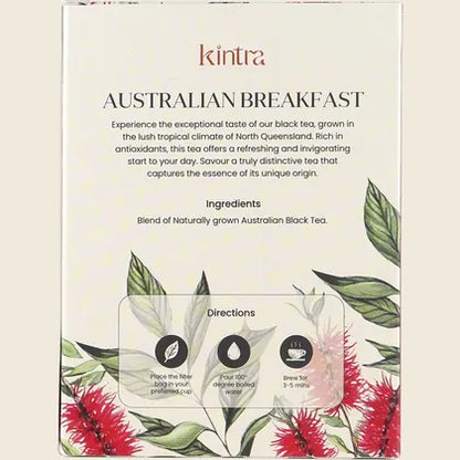 Kintra Herbal Tea Australian Breakfast 25 Tea Bags, Smooth Herbal Breakfast Blend