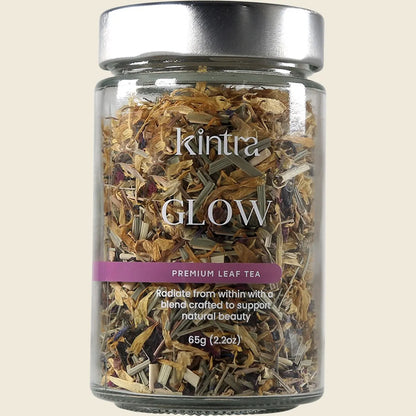 Kintra Loose Leaf Tea Glow 65g, Radiance-Enhancing Herbal Blend