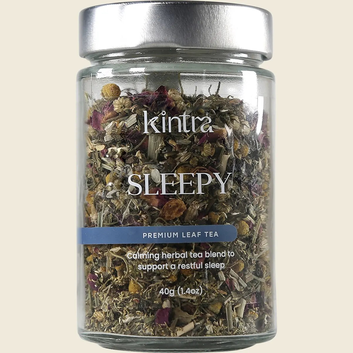 Kintra Loose Leaf Tea Sleepy 40g, Nighttime Wind-Down Blend