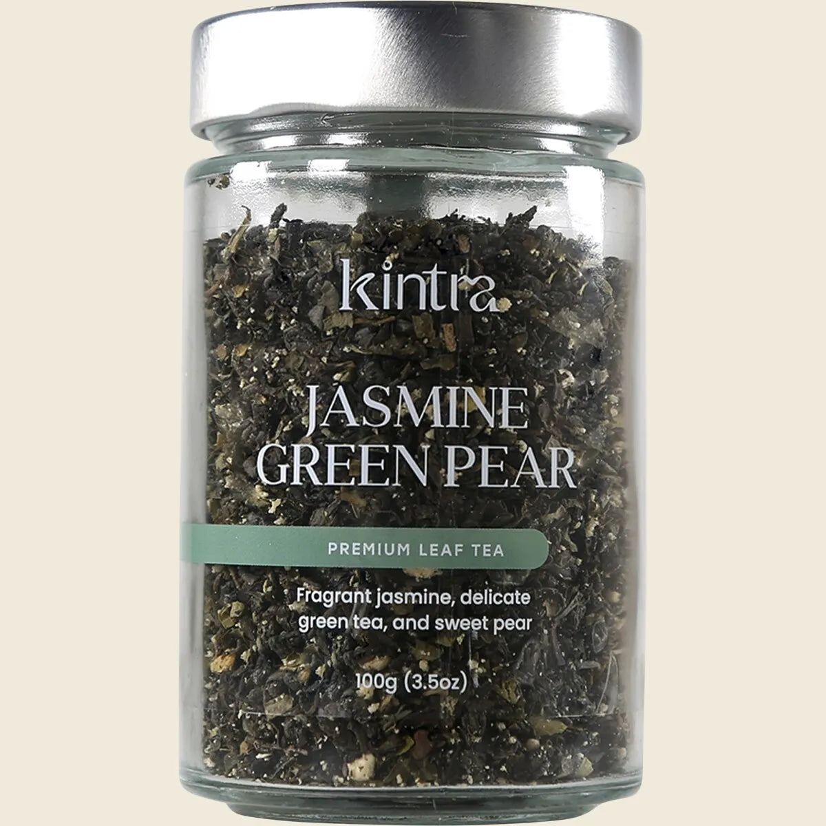 Kintra Loose Leaf Tea Jasmine Green Pear 100g, Floral–Fruity Green Harmony